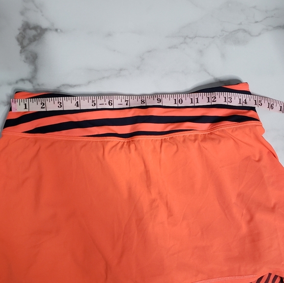 Lululemon Run Pace Setter Skirt, Skort Light Flare Inkwell Orange Blue Sz 6 - Picture 6 of 7